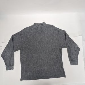Jason Evans Gray Ribbed Turtleneck sweater XL  [155]